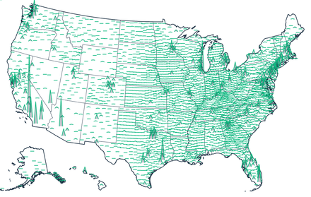 Spike map (canvas) Spike map (canvas)